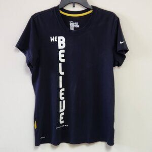 Women's XL Nike Dri-Fit Black Cotton Tee